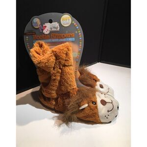Adorable Aromatherapy Slippers - Lion Design - One Size Fits Most (7-9)